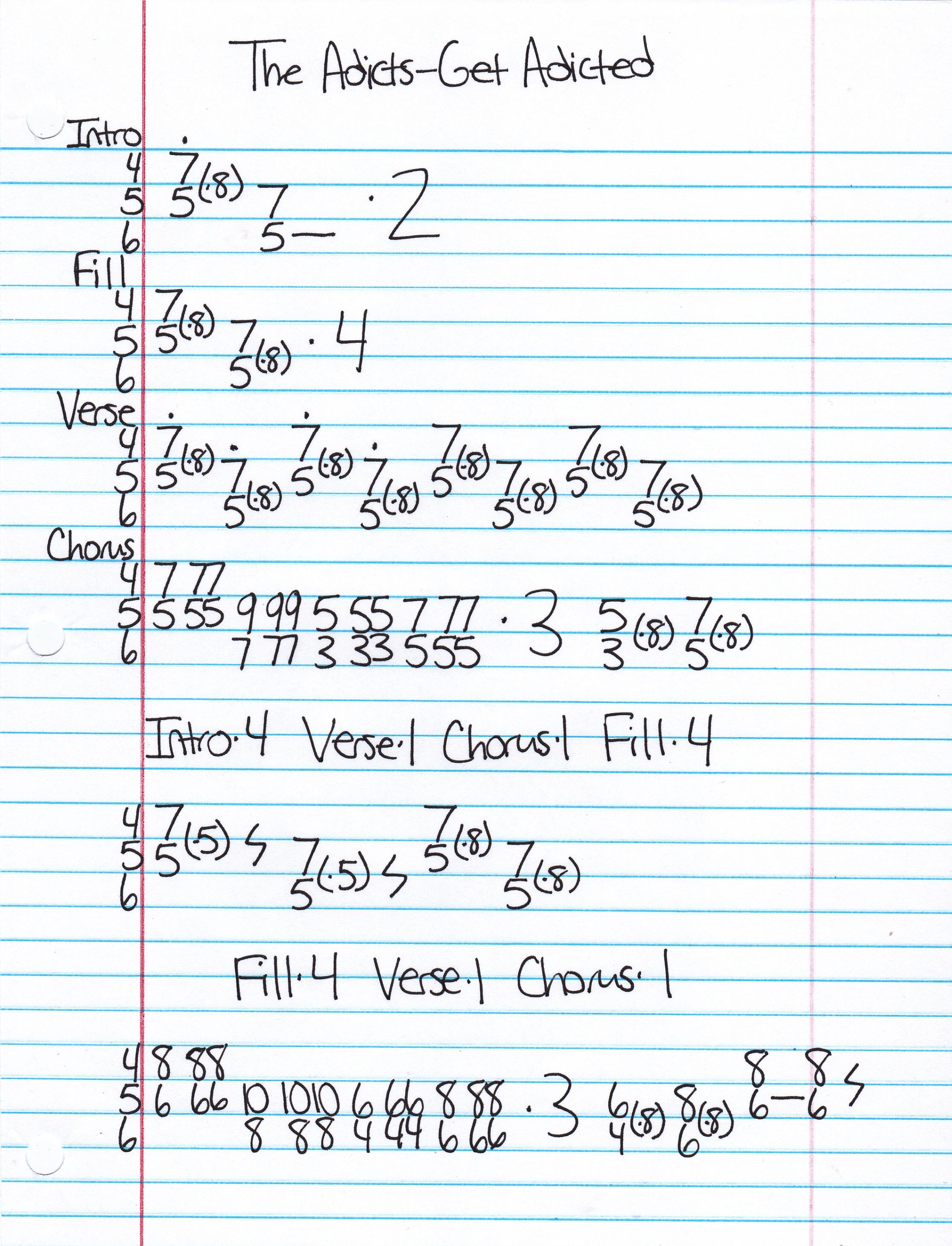 High quality guitar tab for Get Addicted by The Adicts off of the album Songs Of Praise. ***Complete and accurate guitar tab!***